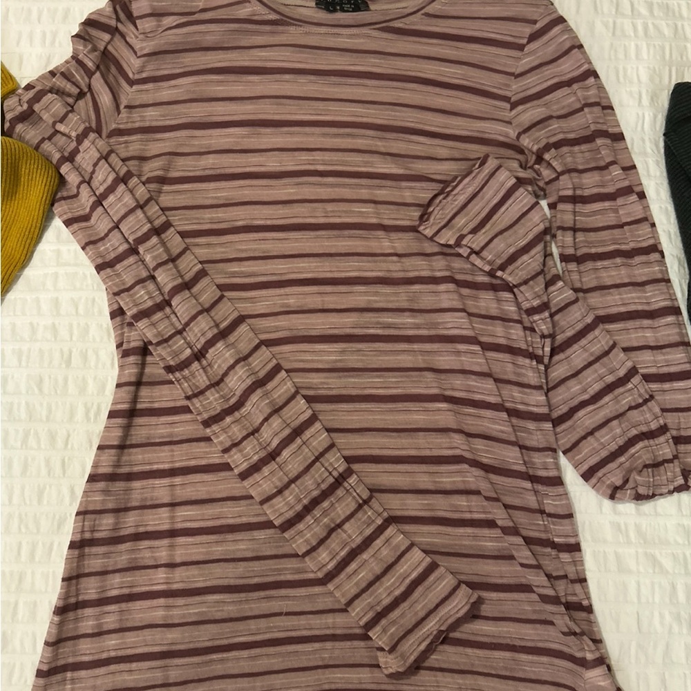 Theory Striped Long Sleeve Top